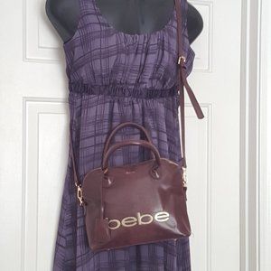 Women's BEBE  Crossbody Bag Handbag  Purse Marron